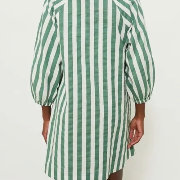 POMANDER PLACEGreen Stripe Maryse Mini Caftan sz XL - Picture 4 of 9